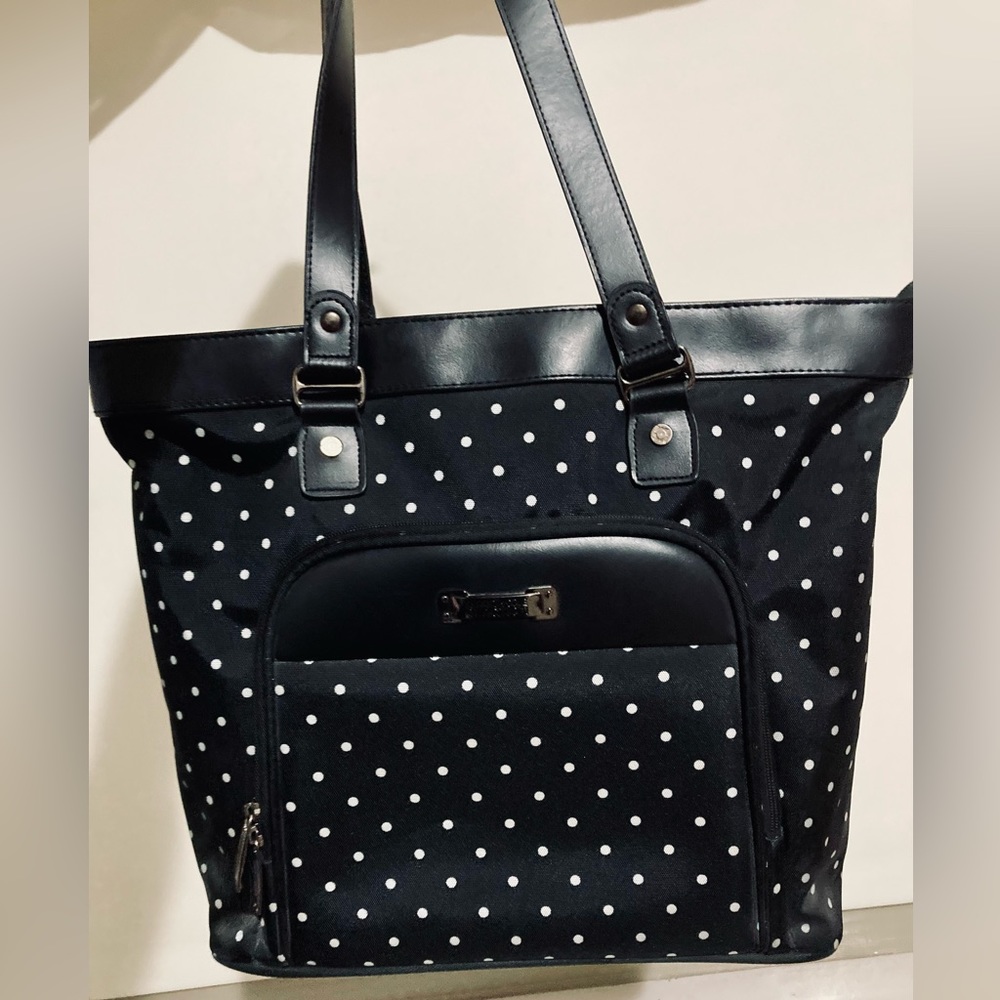 EUC Kenneth Cole Reaction polka dot tote bag